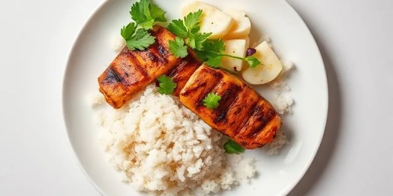 Chicken with white rice